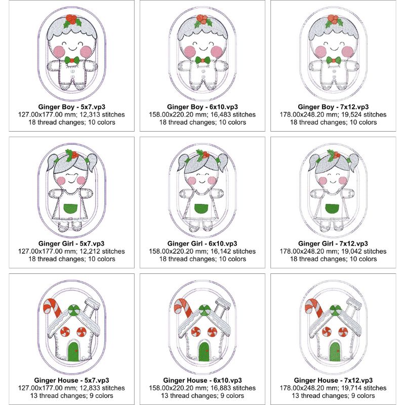 EW459 - ITH Gingerbread Mug Rugs