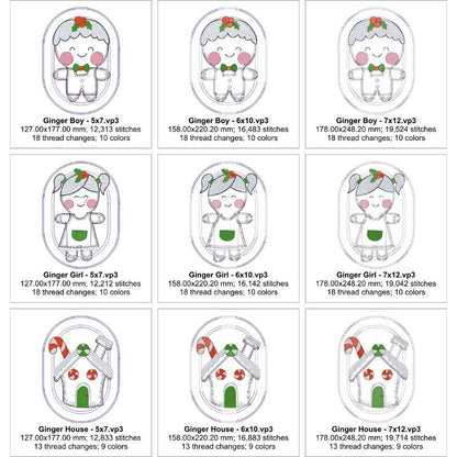 EW459 - ITH Gingerbread Mug Rugs