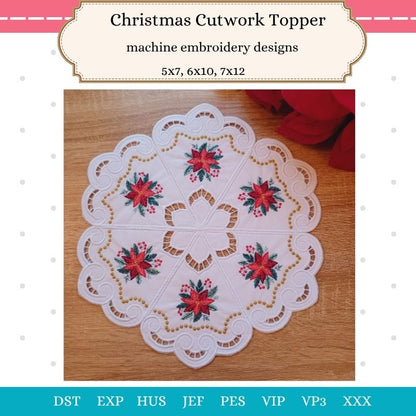 EW461 - Christmas Cutwork Topper 1