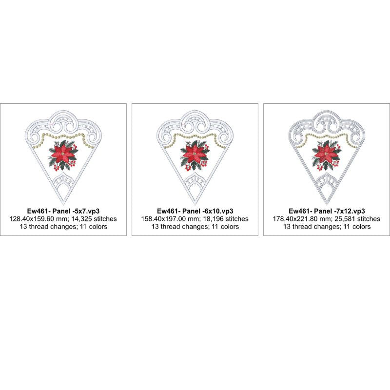 EW461 - Christmas Cutwork Topper 1