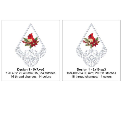 EW462 - Christmas Cutwork Topper 2