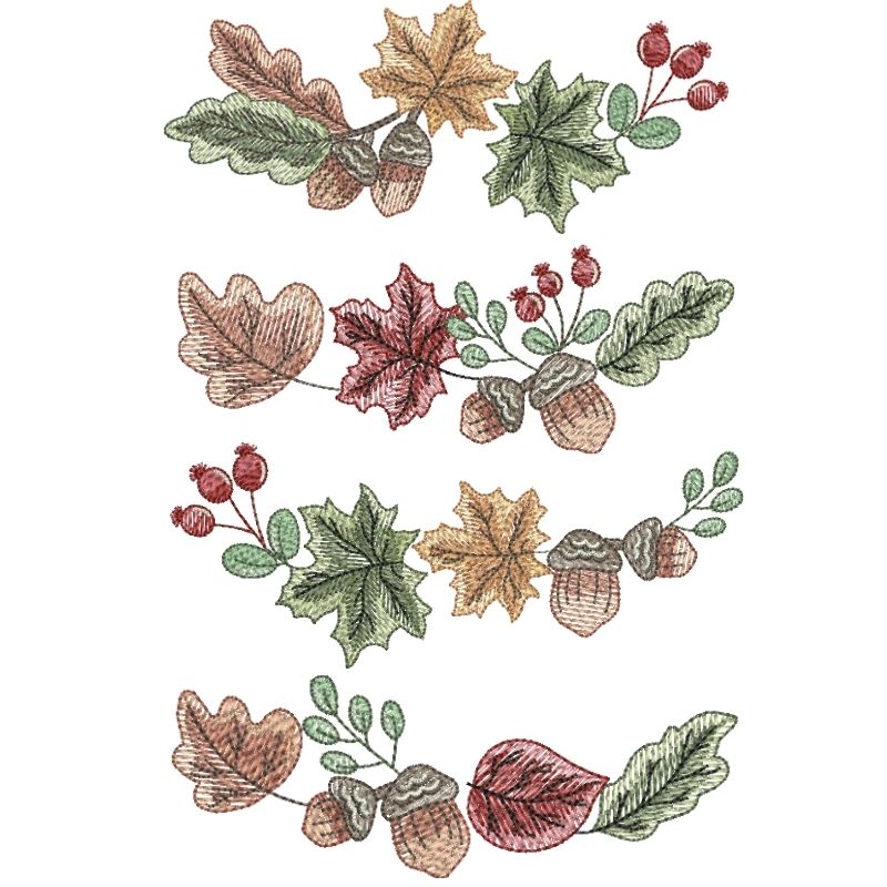 EW466 - Winter Leaves