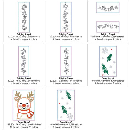 EW468 - ITH Reindeer Placemat