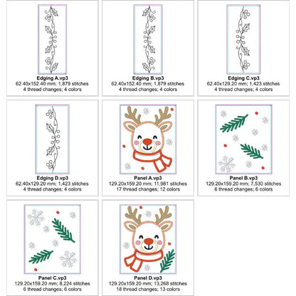 EW469 - ITH Reindeer Table Runner