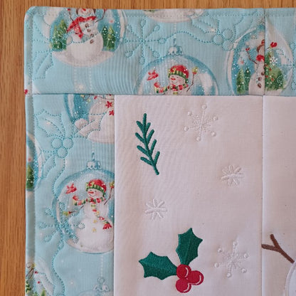 EW470 - ITH Snowman Placemat
