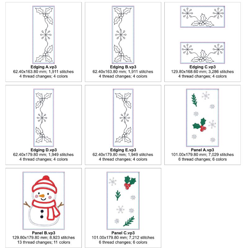 EW470 - ITH Snowman Placemat