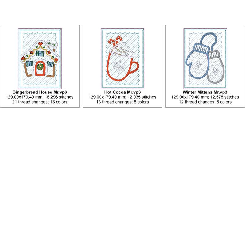 EW472 - ITH Winter Mug Rugs