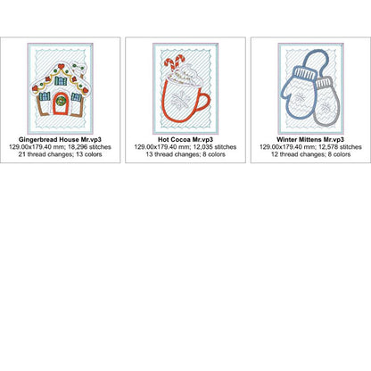 EW472 - ITH Winter Mug Rugs