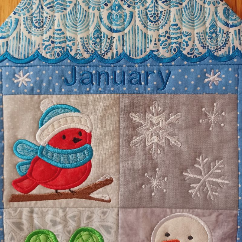 EW473 - ITH House Mini Quilt Collectable - January
