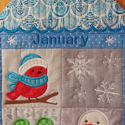 EW473 - ITH House Mini Quilt Collectable - January