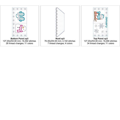 EW473 - ITH House Mini Quilt Collectable - January