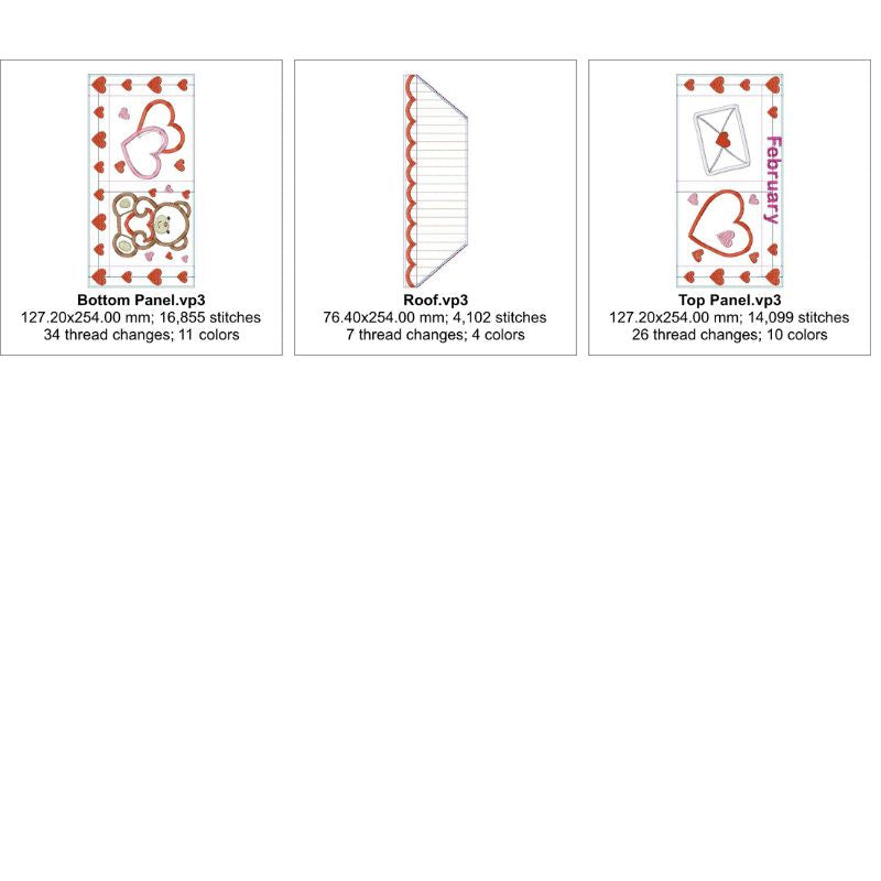 EW474 - ITH House Mini Quilt Collectable - February