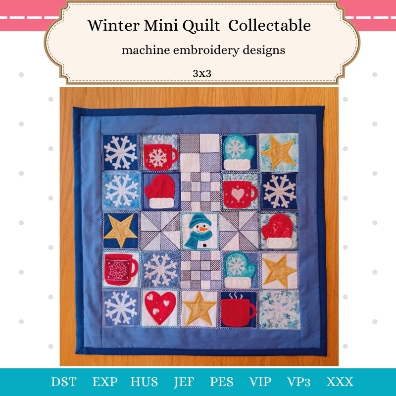 EW475 - Winter Mini Quilt Block