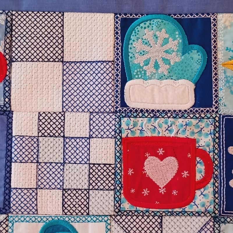 EW475 - Winter Mini Quilt Block