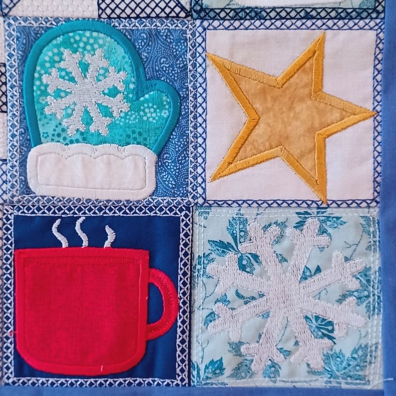 EW475 - Winter Mini Quilt Block