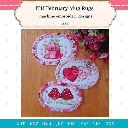 EW479 - ITH February Mug Rugs