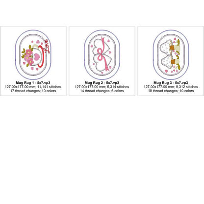 EW479 - ITH February Mug Rugs