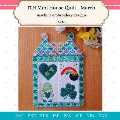 EW481 - ITH Mini House Quilt - March