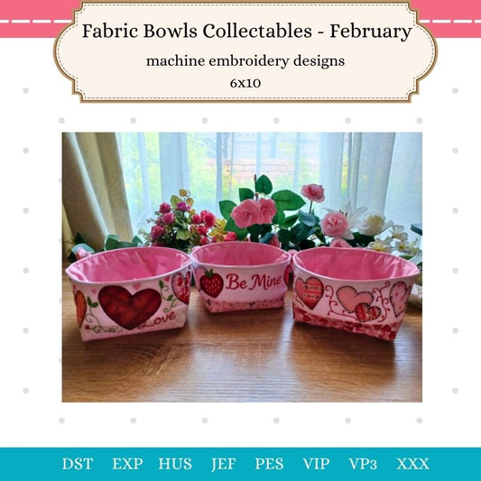 EW483 - Fabric Bowls Collectables 1 - February