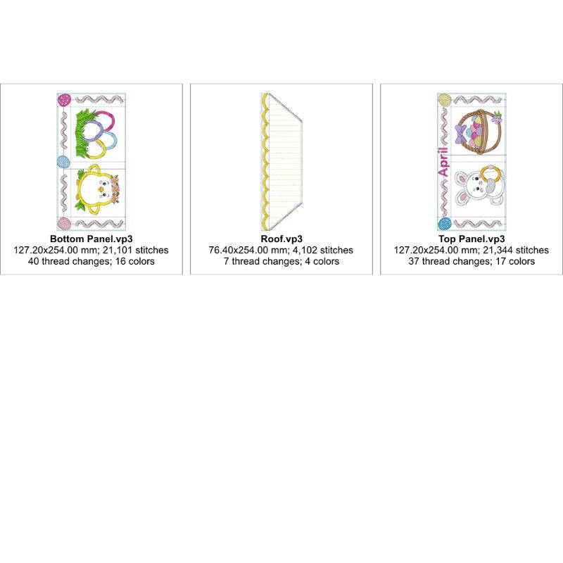 EW485 - ITH House Mini Quilt Collectable - April