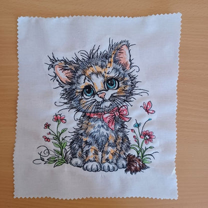 EW486 - Cute Kitten Sketch Collectable - February