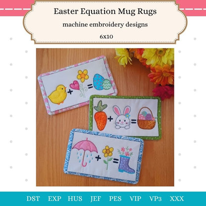EW489 - ITH Easter Equation Mug Rugs