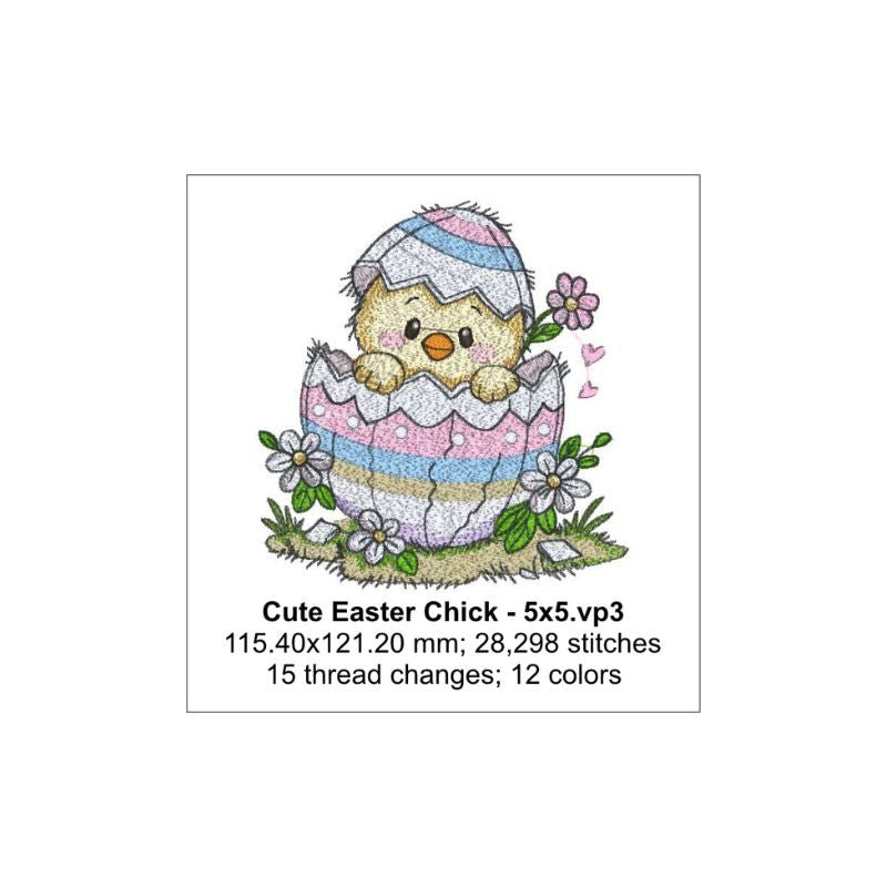 EW490 - Cute Easter Chick