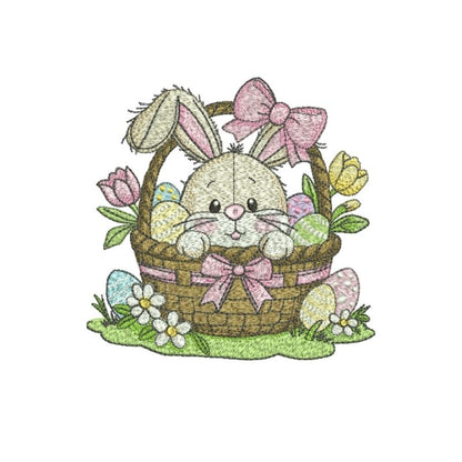 EW491 - Cute Easter Bunny Basket