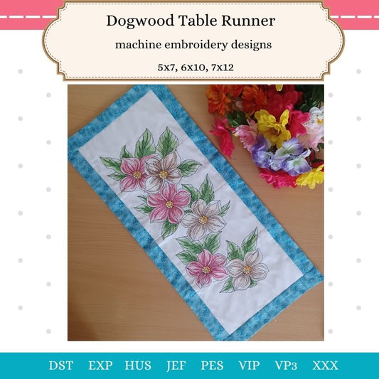 EW494 - Dogwood Table Runner