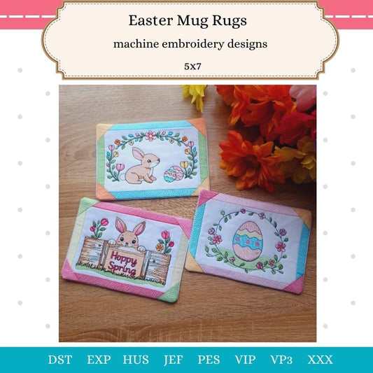 EW497 - ITH Easter Mug Rugs