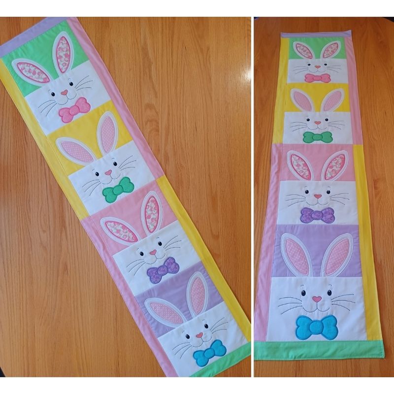 EW502 - Applique Bunny Table Runner