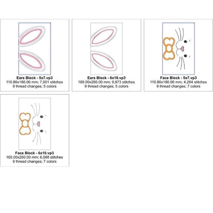 EW502 - Applique Bunny Table Runner