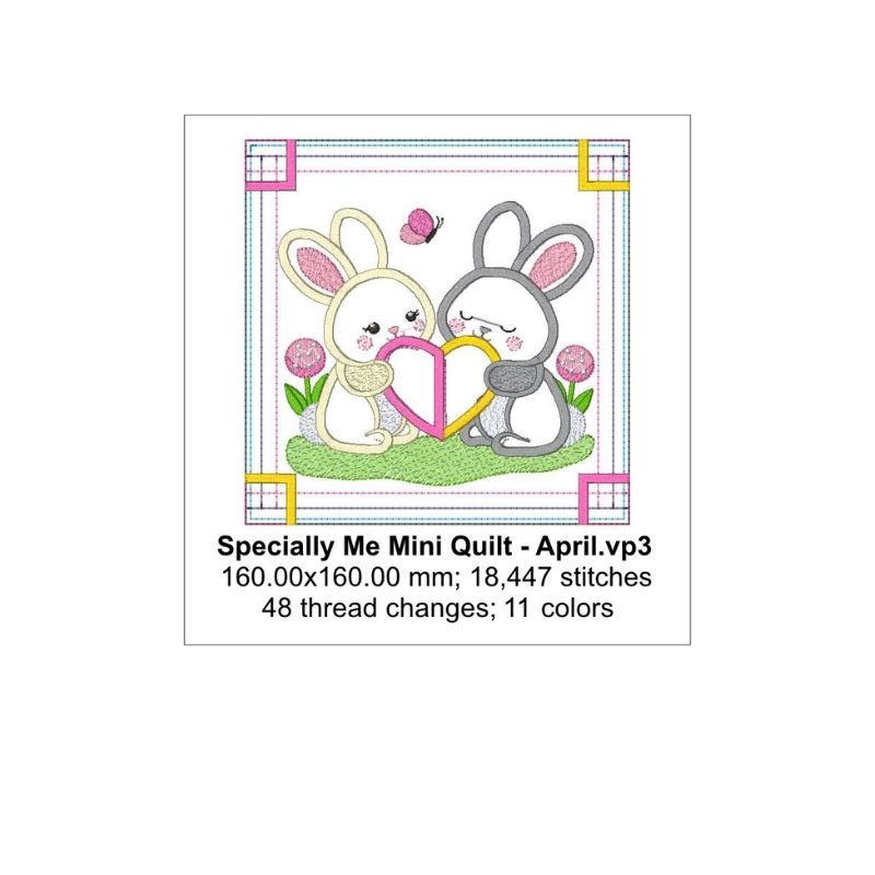 EW504 - Especially Me Mini Quilt - April Collectable