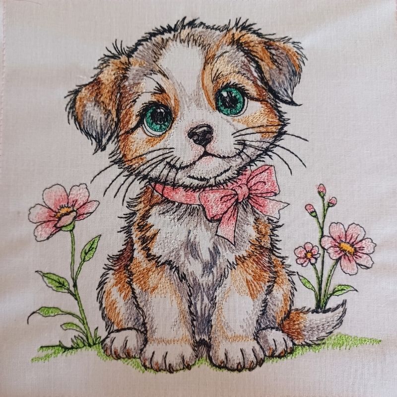 EW511 - Cute Puppy Sketch Collectable - April