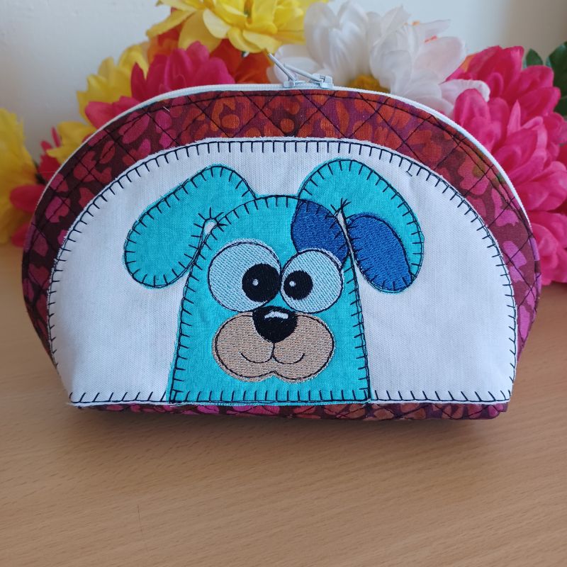 EW513 - ITH Quilted Crazy Eyes Character Pouches