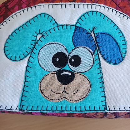 EW513 - ITH Quilted Crazy Eyes Character Pouches