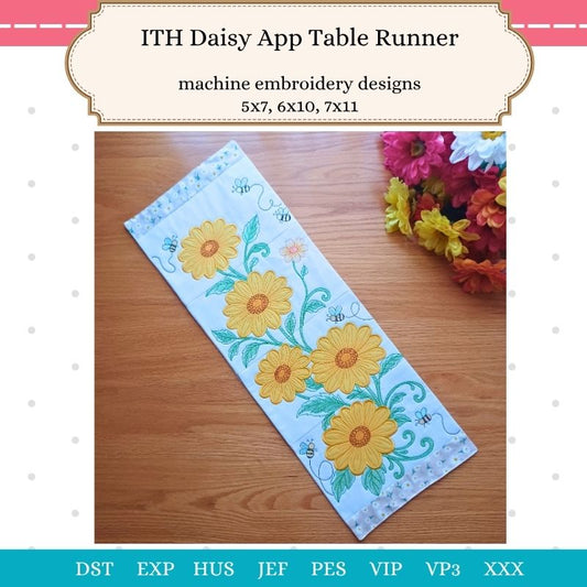 EW515 - ITH Daisy App Table Runner