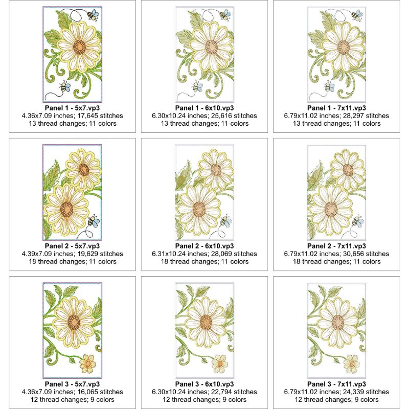 EW515 - ITH Daisy App Table Runner
