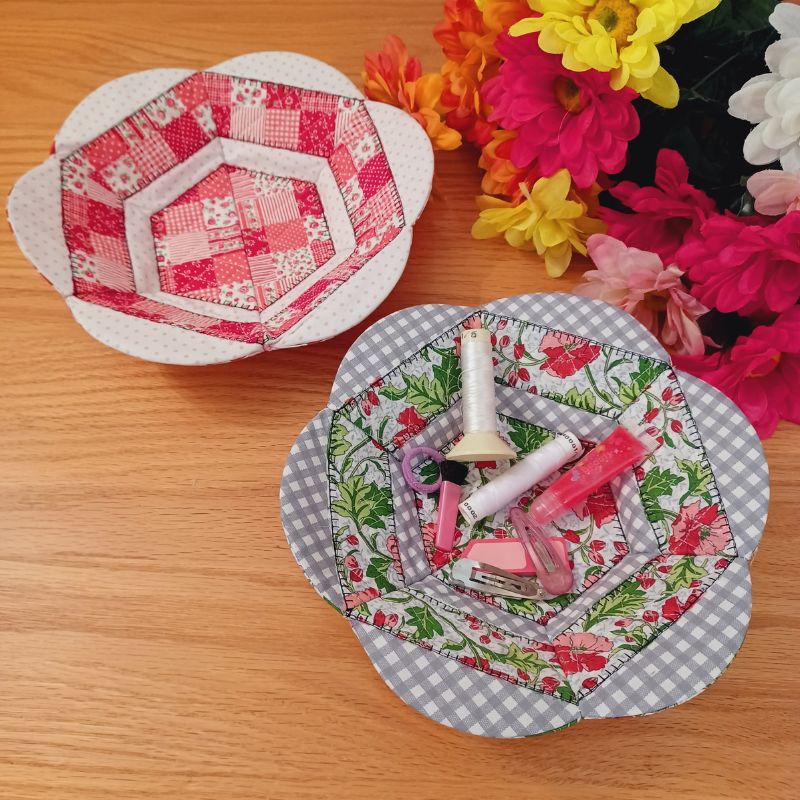 EW516 -  ITH Quilted Applique Bowls