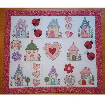 EW522 - Applique Country Cottages Quilt