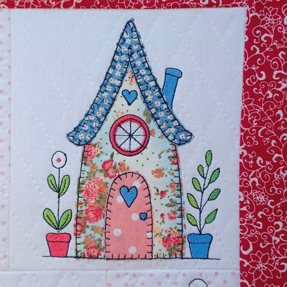 EW522 - Applique Country Cottages Quilt