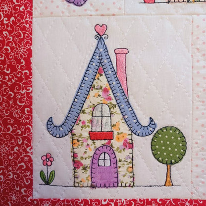 EW522 - Applique Country Cottages Quilt