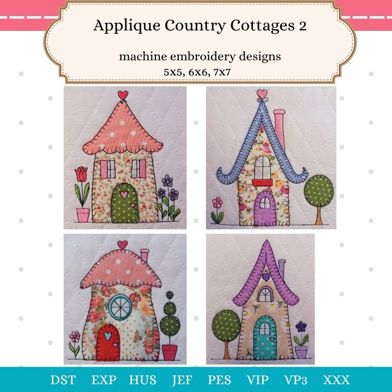 EW524 - Applique Country Cottages 2