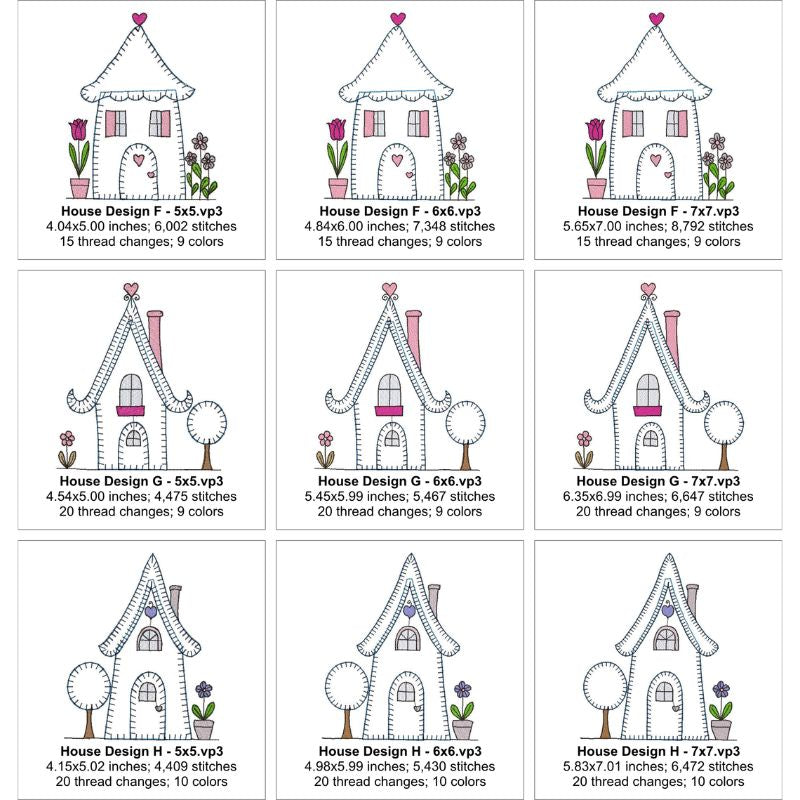 EW524 - Applique Country Cottages 2