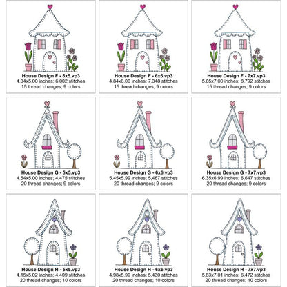 EW524 - Applique Country Cottages 2