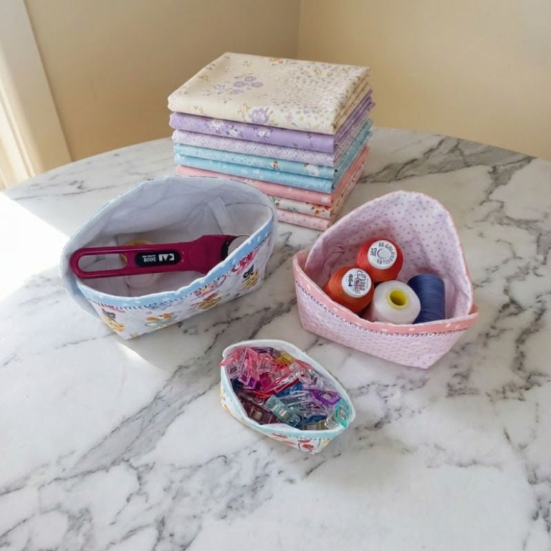 EW526 - ITH Quilted Applique Fabric Baskets