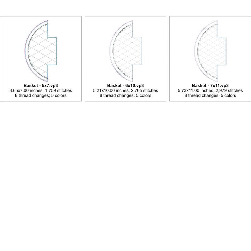 EW526 - ITH Quilted Applique Fabric Baskets