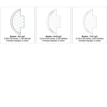 EW526 - ITH Quilted Applique Fabric Baskets