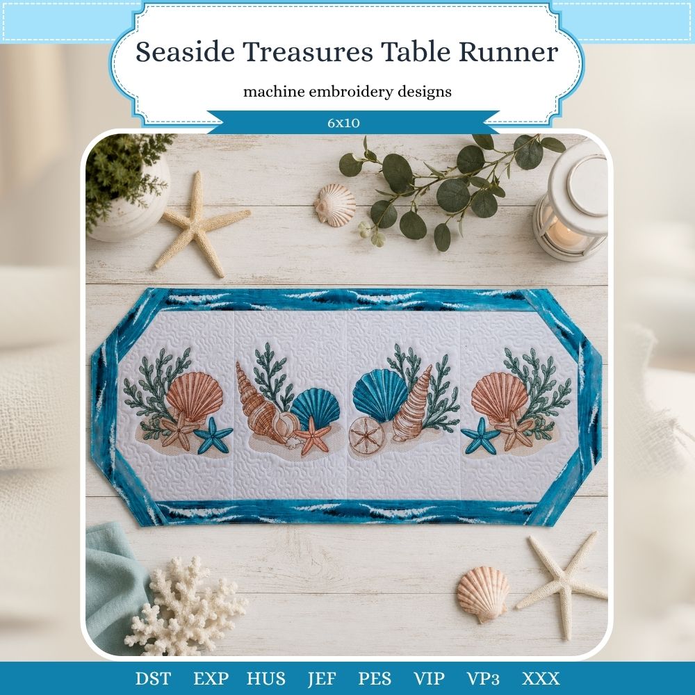 EW534 - Seaside Treasures Table Runner