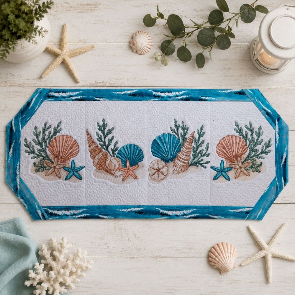 EW534 - Seaside Treasures Table Runner